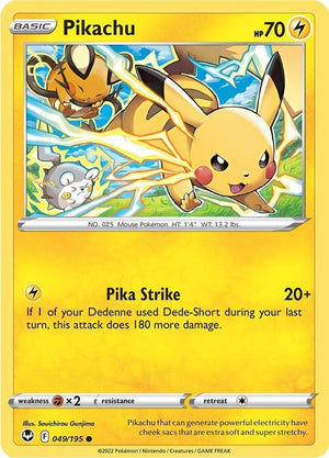 Image for Pikachu (SWSH12: Silver Tempest) (049/195) - Pokemon