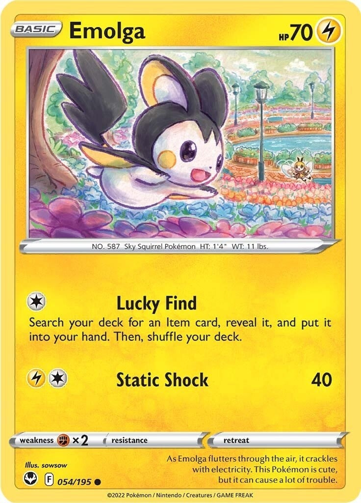 Image for Emolga (SWSH12: Silver Tempest) (054/195) - Pokemon