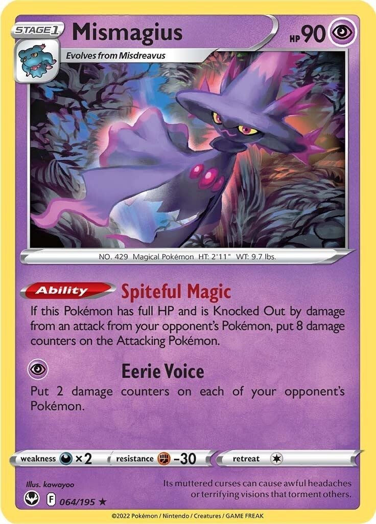 Image for Mismagius (SWSH12: Silver Tempest) (064/195) - Pokemon