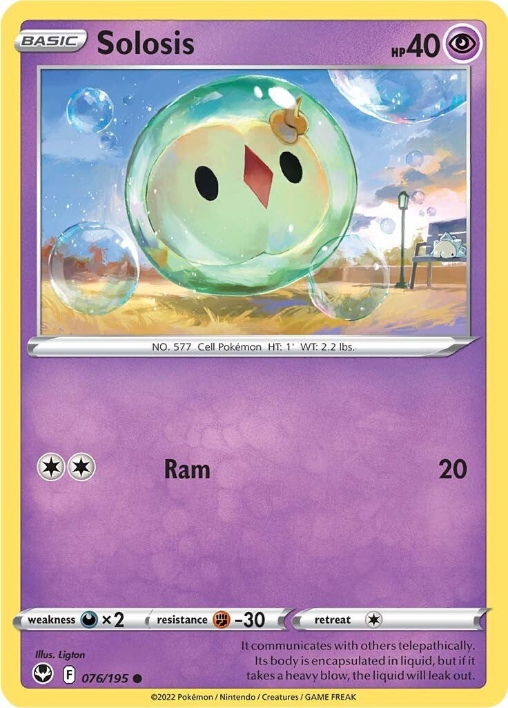 Image for Solosis (SWSH12: Silver Tempest) (076/195) - Pokemon