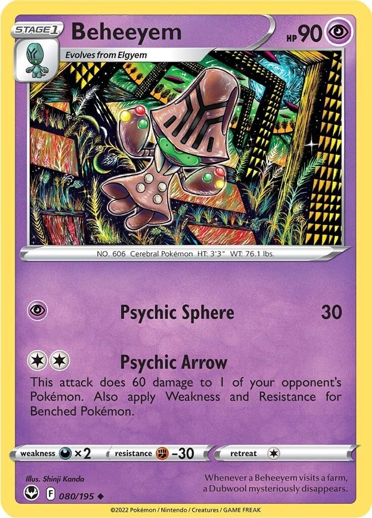 Image for Beheeyem (SWSH12: Silver Tempest) (080/195) - Pokemon