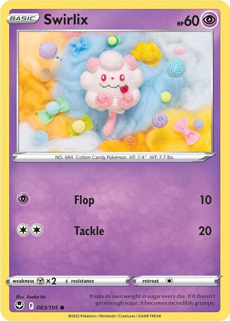 Image for Swirlix (SWSH12: Silver Tempest) (083/195) - Pokemon