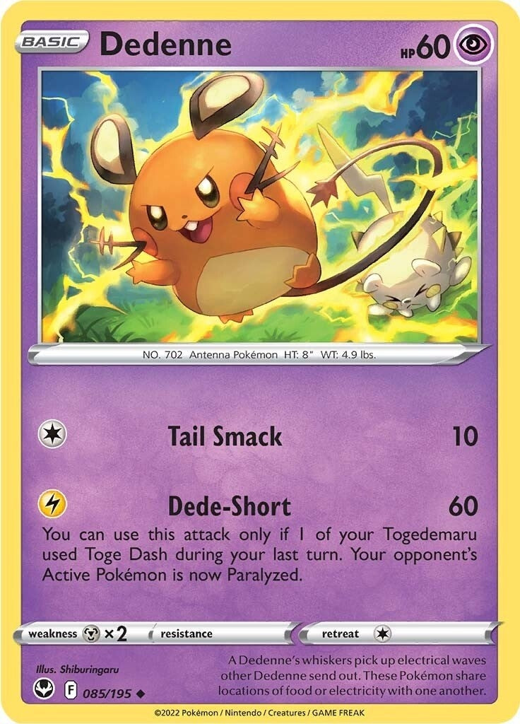 Image for Dedenne (SWSH12: Silver Tempest) (085/195) - Pokemon