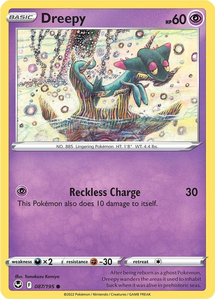 Image for Dreepy (SWSH12: Silver Tempest) (087/195) - Pokemon