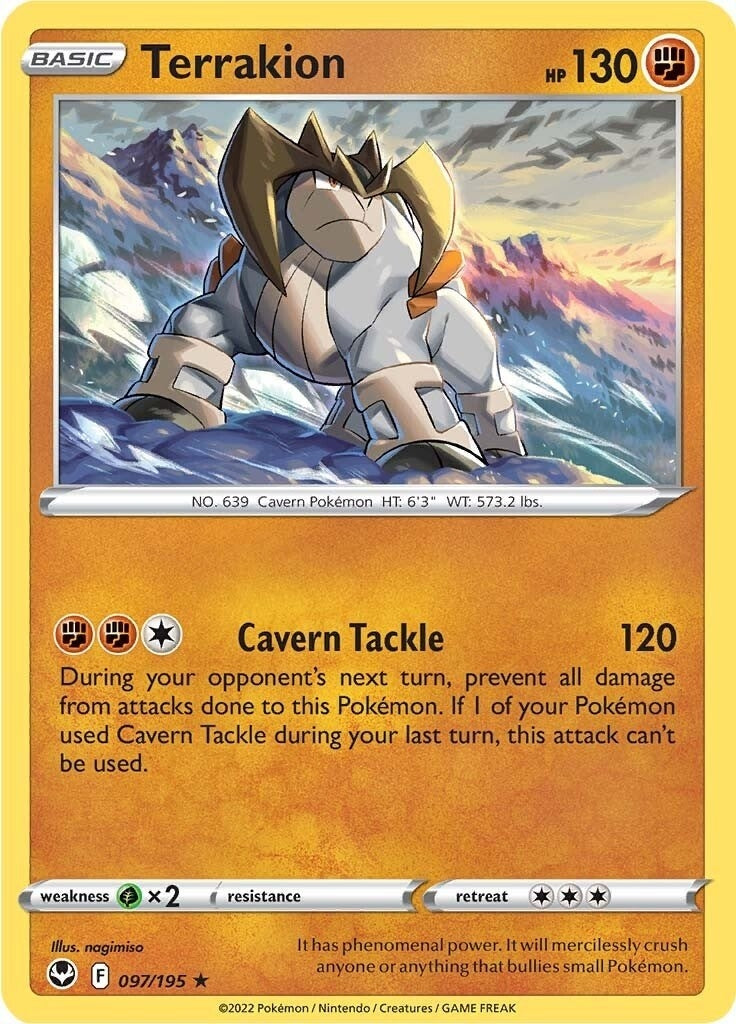 Image for Terrakion (SWSH12: Silver Tempest) (097/195) - Pokemon