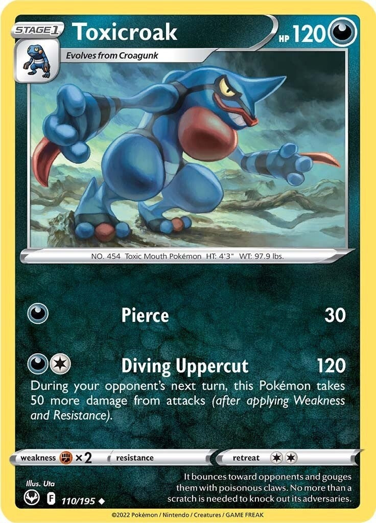 Image for Toxicroak (SWSH12: Silver Tempest) (110/195) - Pokemon