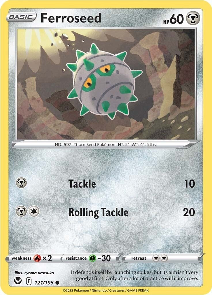 Image for Ferroseed (SWSH12: Silver Tempest) (121/195) - Pokemon