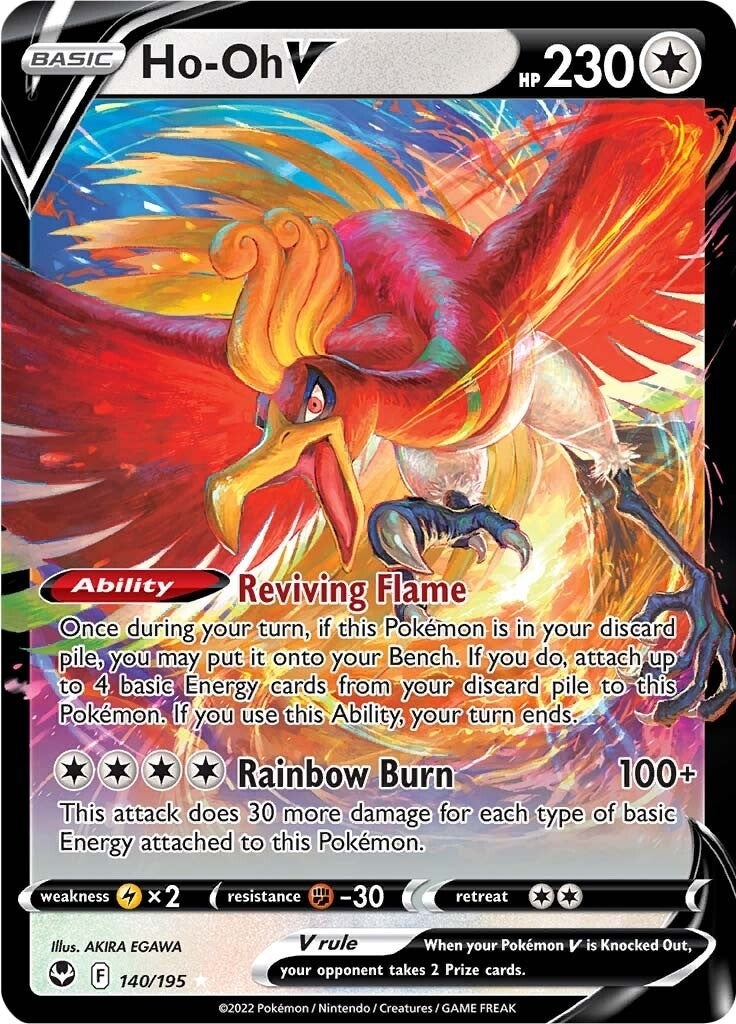 Image for Ho-Oh V (SWSH12: Silver Tempest) (140/195) - Pokemon