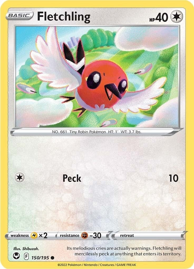 Image for Fletchling (SWSH12: Silver Tempest) (150/195) - Pokemon
