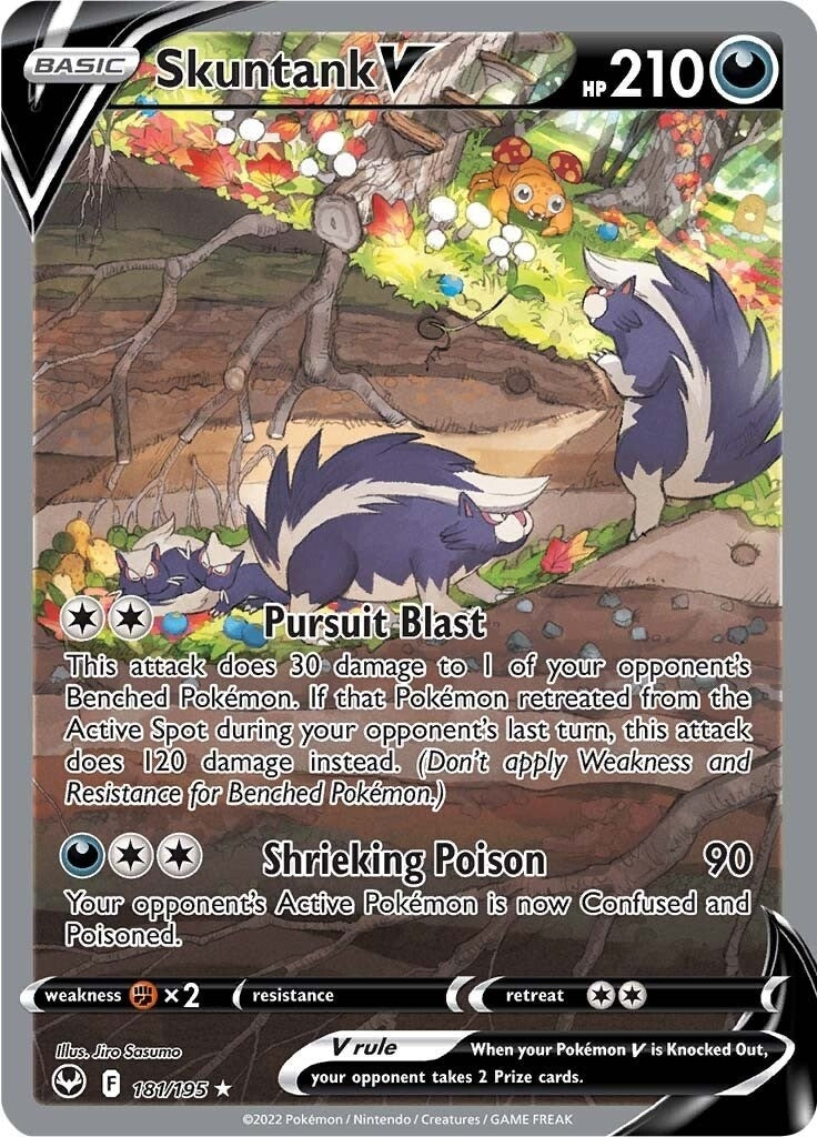 Image for Skuntank V (Alternate Full Art) (SWSH12: Silver Tempest) (181/195) - Pokemon