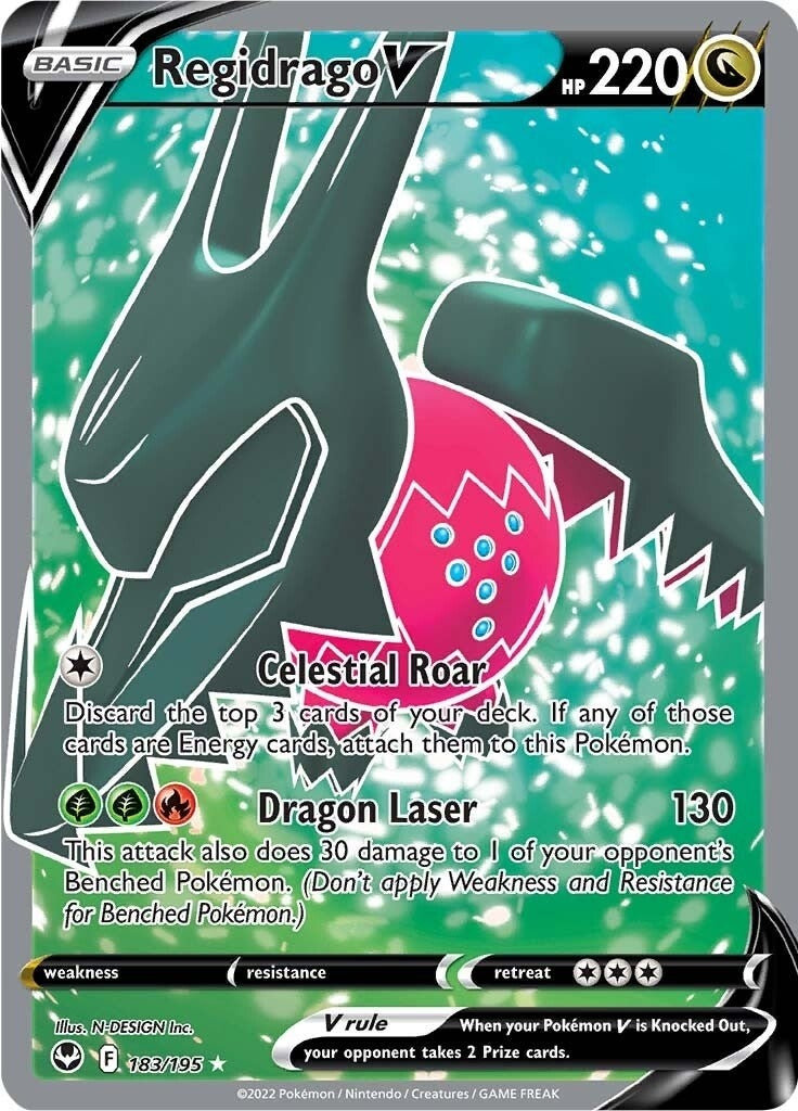 Image for Regidrago V (Full Art) (SWSH12: Silver Tempest) (183/195) - Pokemon