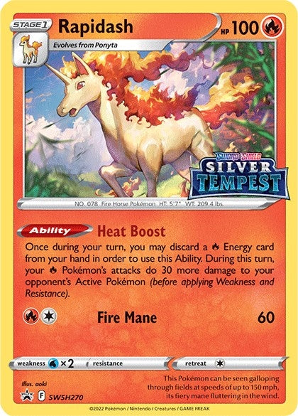 Image for Rapidash - SWSH270 (Prerelease) (SWSH: Sword & Shield Promo Cards) (SWSH270) - Pokemon