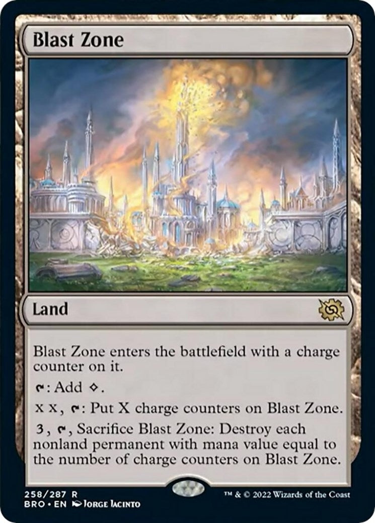 Image for Blast Zone (The Brothers' War) (258) - Magic: The Gathering
