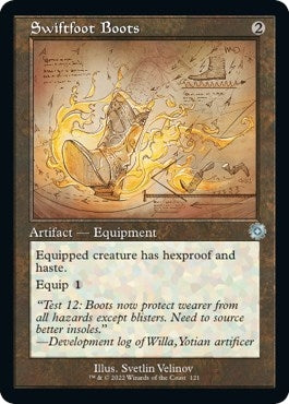 Image for Swiftfoot Boots (Schematic) (The Brothers' War: Retro Frame Artifacts) (121) - Magic: The Gathering