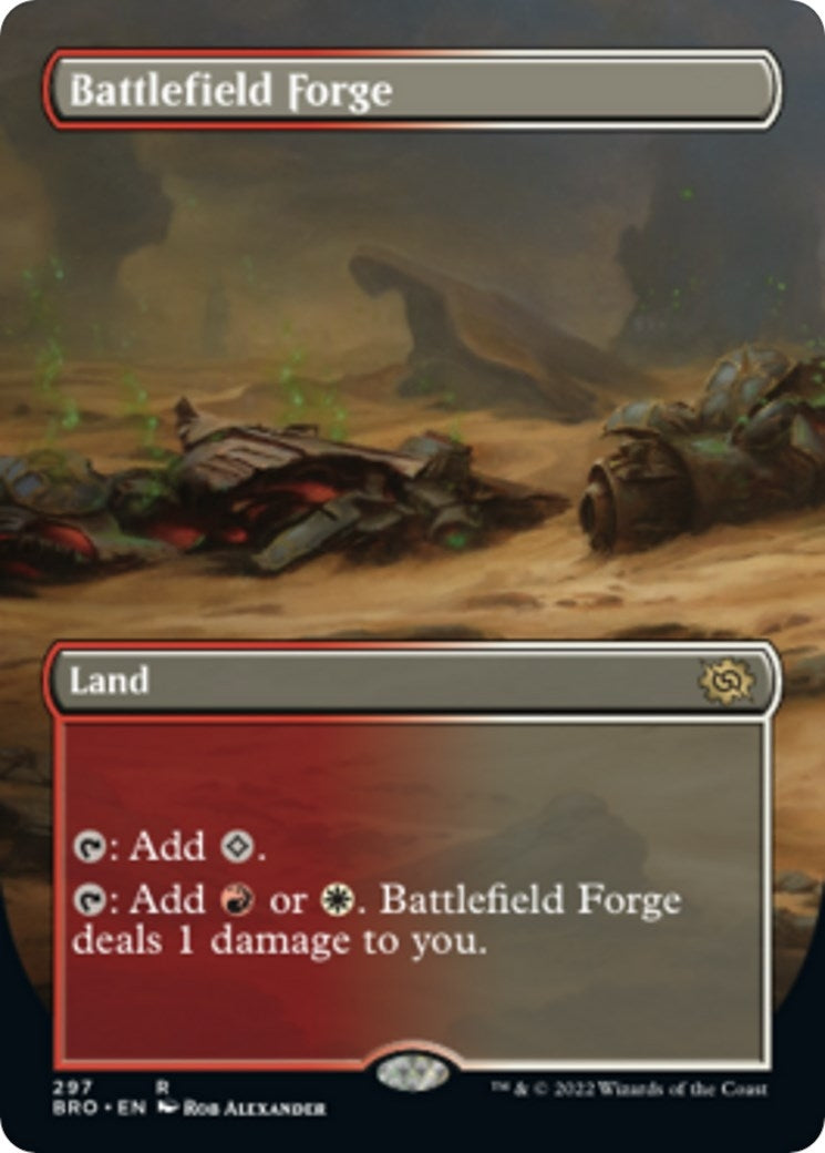 Image for Battlefield Forge (Borderless) (The Brothers' War) (297) - Magic: The Gathering