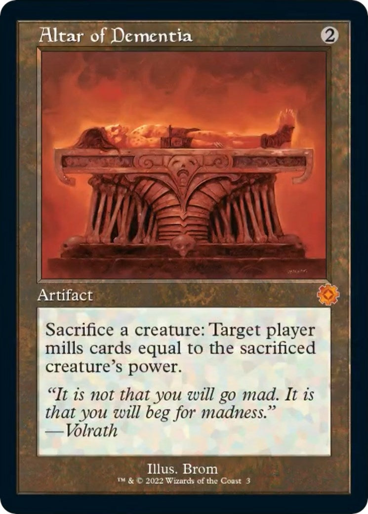 Image for Altar of Dementia (The Brothers' War: Retro Frame Artifacts) (3) - Magic: The Gathering