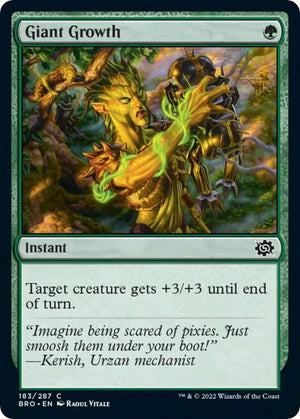 Image for Giant Growth (The Brothers' War) (183) - Magic: The Gathering