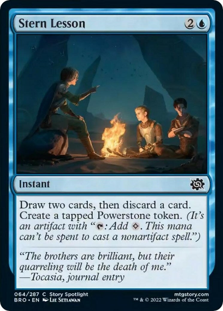 Image for Stern Lesson (The Brothers' War) (64) - Magic: The Gathering