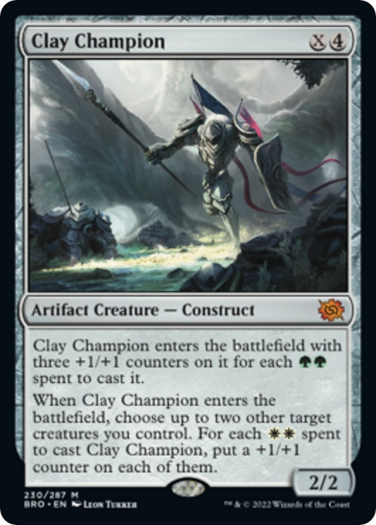 Image for Clay Champion (The Brothers' War) (230) - Magic: The Gathering