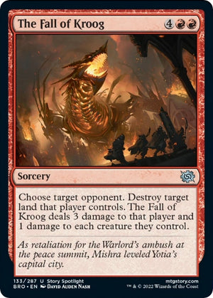 Image for The Fall of Kroog (The Brothers' War) (133) - Magic: The Gathering