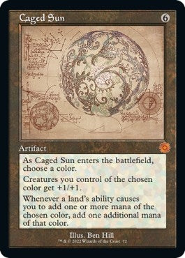 Image for Caged Sun (Schematic) (The Brothers' War: Retro Frame Artifacts) (72) - Magic: The Gathering