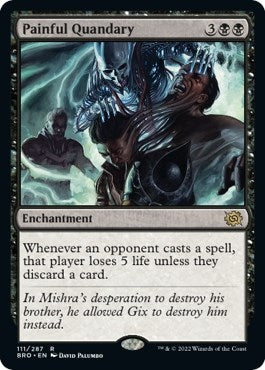 Image for Painful Quandary (The Brothers' War) (111) - Magic: The Gathering