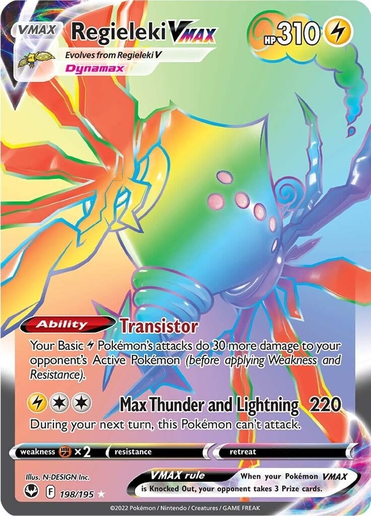 Image for Regieleki VMAX (Secret) (SWSH12: Silver Tempest) (198/195) - Pokemon