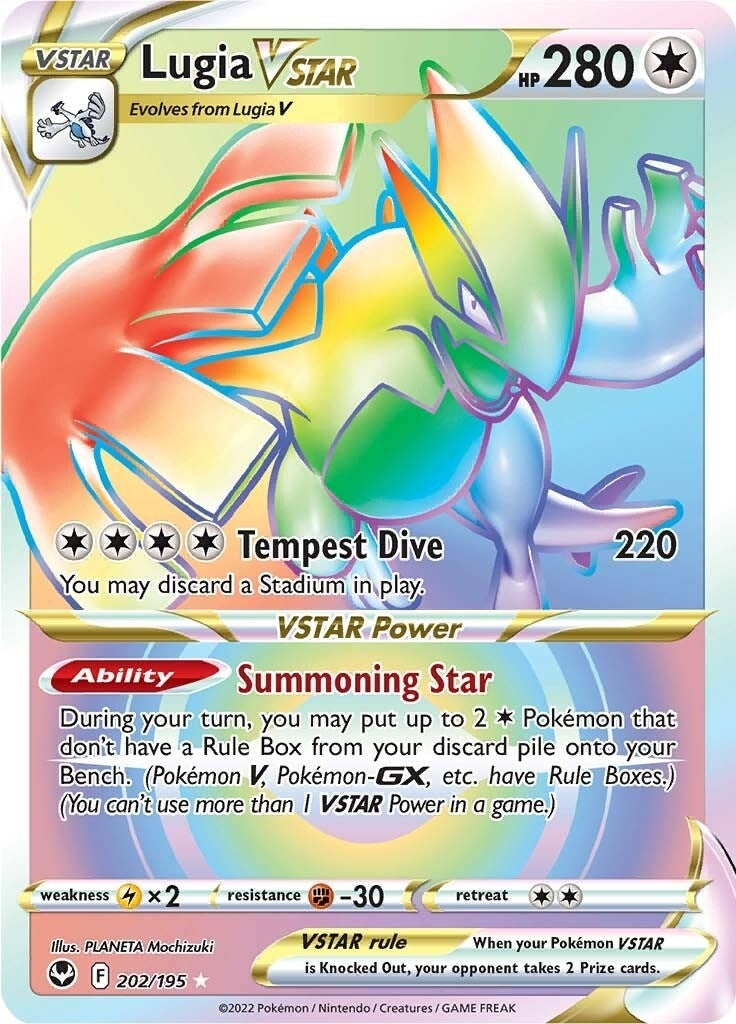 Image for Lugia VSTAR (Secret) (202) (SWSH12: Silver Tempest) (202/195) - Pokemon
