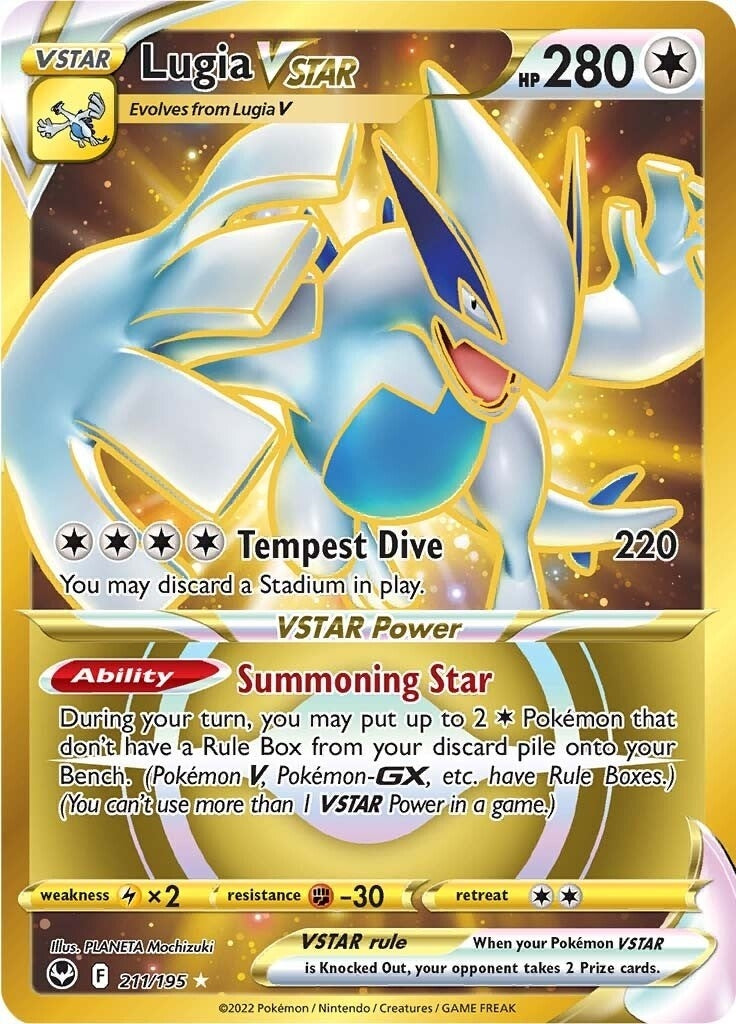 Image for Lugia VSTAR (Secret) (211) (SWSH12: Silver Tempest) (211/195) - Pokemon