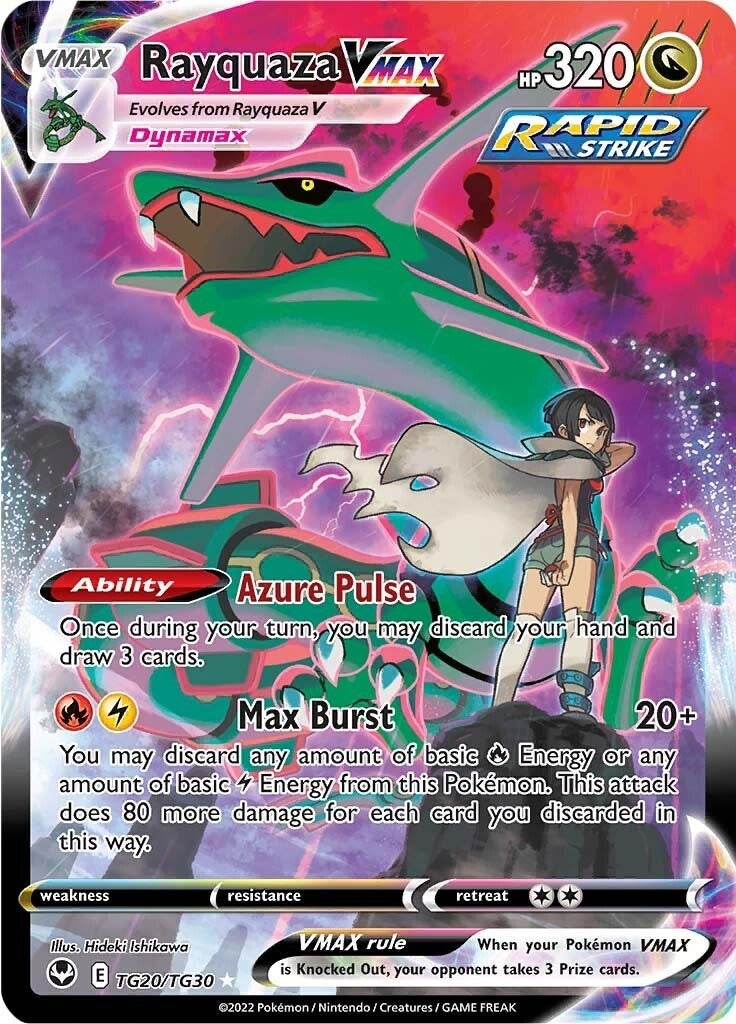 Image for Rayquaza VMAX (SWSH12: Silver Tempest Trainer Gallery) (TG20/TG30) - Pokemon