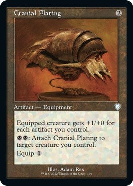 Image for Cranial Plating (Retro Frame) (Commander: The Brothers' War) (136) - Magic: The Gathering