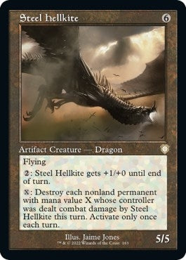 Image for Steel Hellkite (Retro Frame) (Commander: The Brothers' War) (163) - Magic: The Gathering