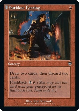 Image for Faithless Looting (Retro Frame) (Commander: The Brothers' War) (116) - Magic: The Gathering