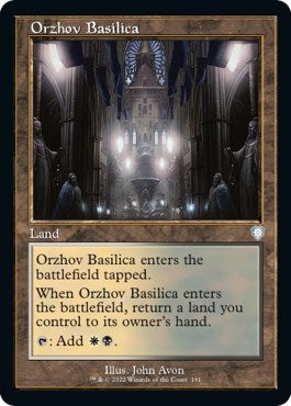 Image for Orzhov Basilica (Retro Frame) (Commander: The Brothers' War) (191) - Magic: The Gathering