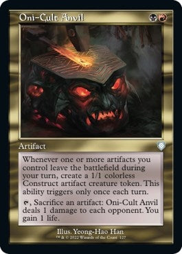 Image for Oni-Cult Anvil (Retro Frame) (Commander: The Brothers' War) (127) - Magic: The Gathering
