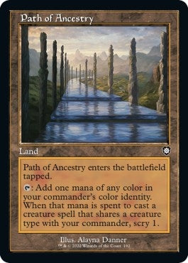 Image for Path of Ancestry (Retro Frame) (Commander: The Brothers' War) (192) - Magic: The Gathering