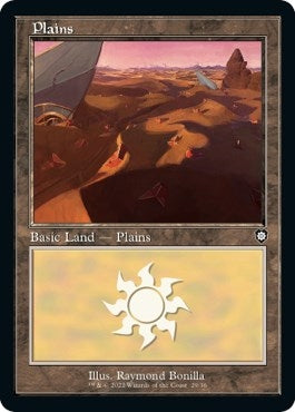 Image for Plains (29) (Retro Frame) (Commander: The Brothers' War) (29) - Magic: The Gathering