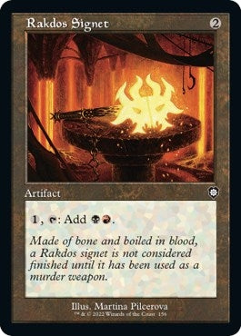 Image for Rakdos Signet (Retro Frame) (Commander: The Brothers' War) (156) - Magic: The Gathering