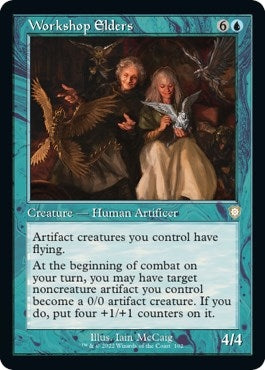 Image for Workshop Elders (Retro Frame) (Commander: The Brothers' War) (102) - Magic: The Gathering