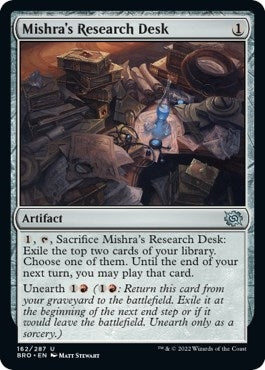Image for Mishra's Research Desk (The Brothers' War) (162) - Magic: The Gathering