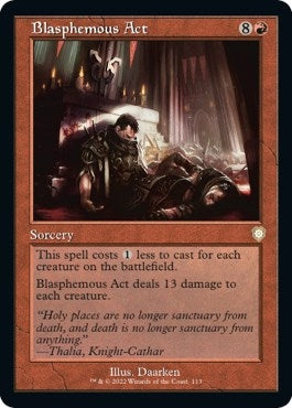 Image for Blasphemous Act (Retro Frame) (Commander: The Brothers' War) (113) - Magic: The Gathering