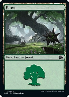 Image for Forest (277) (The Brothers' War) (277) - Magic: The Gathering