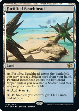 Image for Fortified Beachhead (The Brothers' War) (262) - Magic: The Gathering