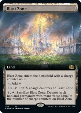 Image for Blast Zone (Extended Art) (The Brothers' War) (369) - Magic: The Gathering