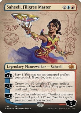 Image for Saheeli, Filigree Master (Borderless) (The Brothers' War) (294) - Magic: The Gathering