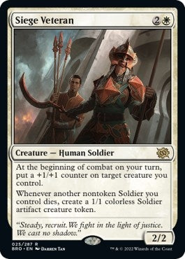 Image for Siege Veteran (The Brothers' War) (25) - Magic: The Gathering