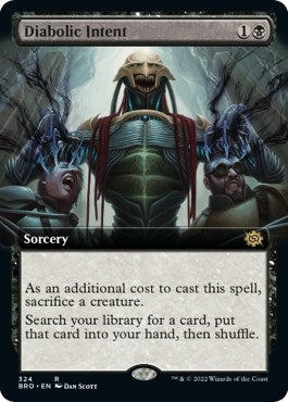 Image for Diabolic Intent (Extended Art) (The Brothers' War) (324) - Magic: The Gathering