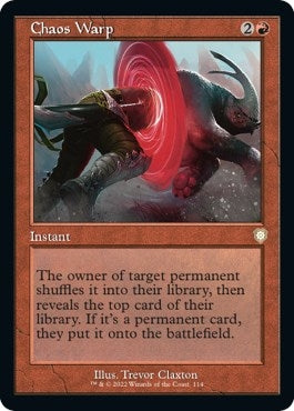 Image for Chaos Warp (Retro Frame) (Commander: The Brothers' War) (114) - Magic: The Gathering