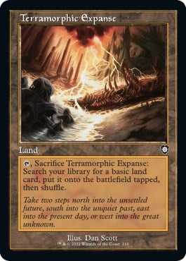 Image for Terramorphic Expanse (Retro Frame) (Commander: The Brothers' War) (210) - Magic: The Gathering