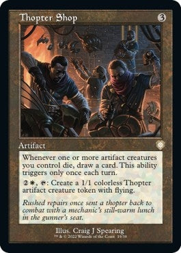 Image for Thopter Shop (Retro Frame) (Commander: The Brothers' War) (19) - Magic: The Gathering